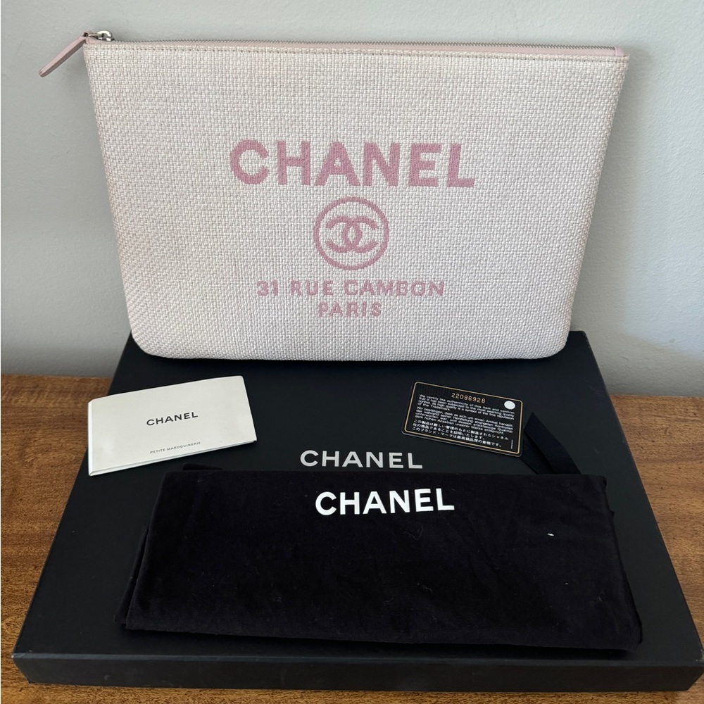 Authentic Chanel Deauville Large O-Case
